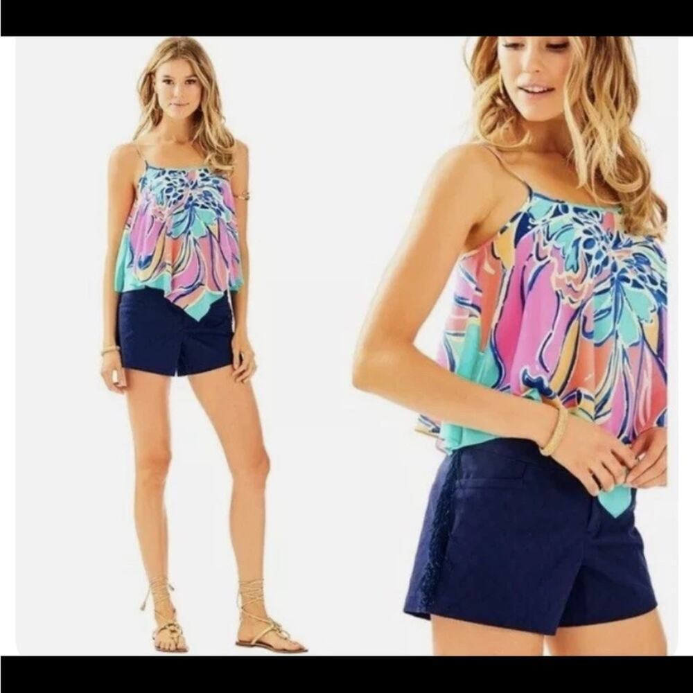 Lilly Pulitzer Ellie Fringe Shorts Size 12